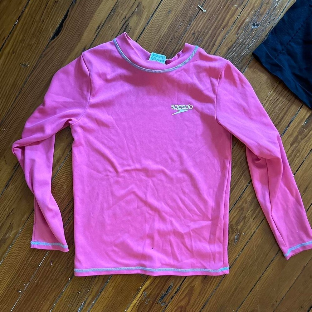 Speedo women's hot pink swim shirt